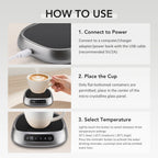 USB-Tassenwärmer, Kaffee, intelligente konstante Temperatur, elektrische Tassenheizplatte, Warme-Milch-Platte, Zuhause, Büro, Tee-Wasser-Heizuntersetzer