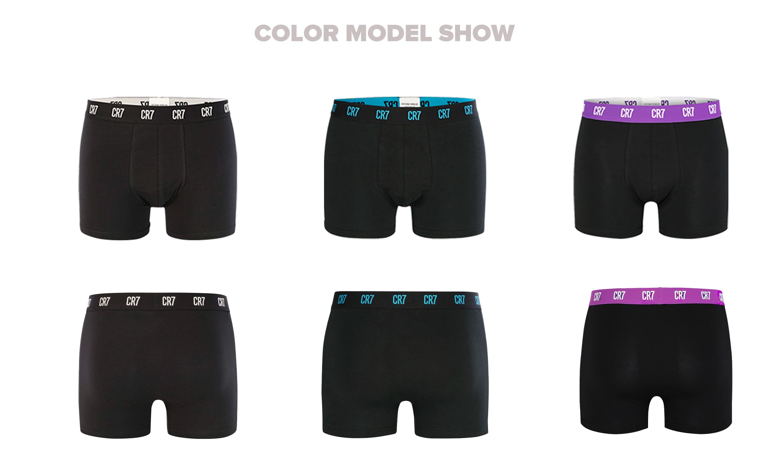 CRIIS SEVEN 7 Boxer Hombre Cotton Cristiano Ronaldo Herren Sport Shorts Unterwäsche Männliche Marke Boxershorts Herrenslips Herren Geschenk Unterhose