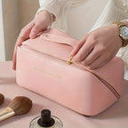 Schmink-Organizer, Kulturtasche für Frauen, Make-up-Etui, Aufbewahrungstasche, Luxus-Damenbox, Kosmetiktasche, Organizer-Tasche für Reisen mit Reißverschluss