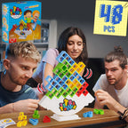 Puzzles Tetra Tower Lustiges Balance-Stapelspiel für Kinder, Erwachsene, Freunde, Teams, Wohnheime, Familien-Spieleabend, Partys, Geschenke