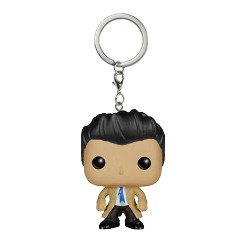 FUNKO POP Supernatural Neue Figur Castiel mit Flügel Sam SCHLÜSSELANHÄNGER Spielzeug Vinylfigur Sammlung Pocket Schlüsselkette Spielzeuge