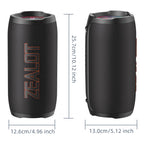 ZEALOT-S76 50W Tragbarer Super-Subwoofer Tragbarer Lautsprecher für Zuhause und Outdoor, wasserdichte Säule, Bluetooth-Lautsprecher, Soundbox