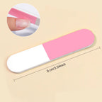 6Pcs/Set Professional Nail Files Manicure Sets Nail Suit Nail File Buffer Block Grinding Strip Cuticle Pusher Steel Pushing KIts