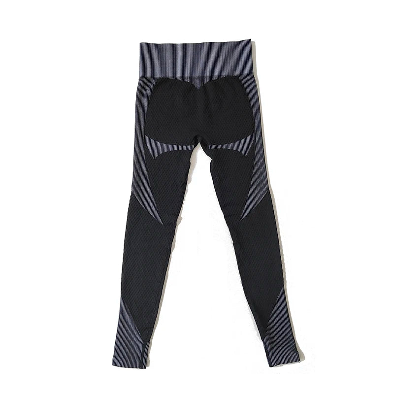 2/3tlg Damen Yoga Anzug Nahtlos Gestrickte Yogahose Leggings Kleidung Reißverschluss Langarm Crop Top Fitnesskleidung Sportbekleidung Gym Set