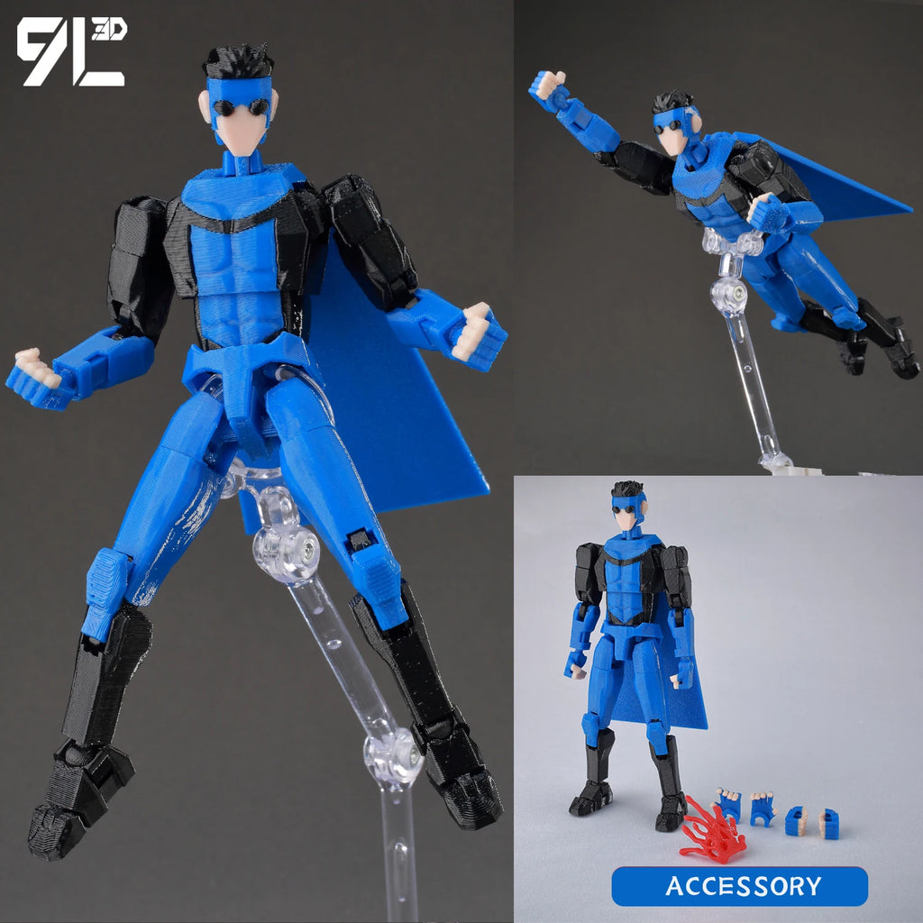 9L3D Gedruckte Deadpool Wolverine Batman Spider-Man Venom Actionfiguren Dummy13 Lucky13 T13 Anime Modell Spielzeug Sammlerstücke Geschenke