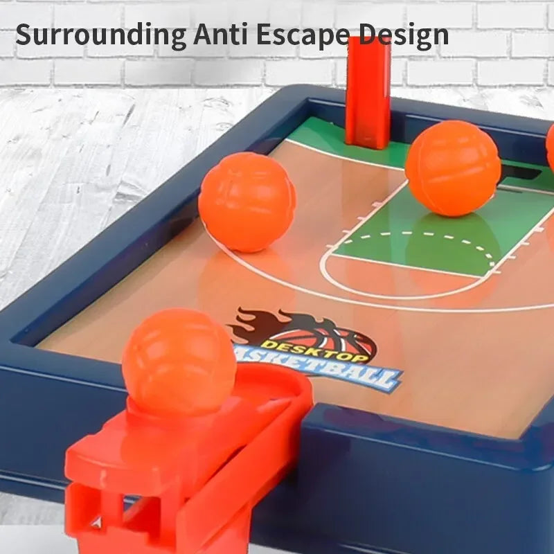 Basketballspiel. Mini-Tischplatte, tragbar für Reisen oder Büro. Spielset für drinnen und draußen. Lustiges Sport-Neuheitenspielzeug oder Geschenk