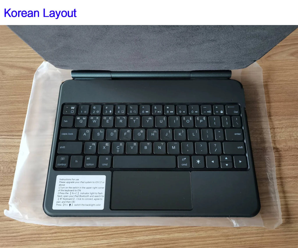 TouchPad Magic Keyboard für iPad Air 11 13 M4 2026 M3 M2 iPad 10 10. Gen. Air 4 5 6 iPad Pro 11 12,9 13'' M5 M4 Smart Cover Hintergrundbeleuchtung