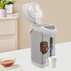 4L elektrischer Wasserkocher & Wärmer, 750W Edelstahl Heißwasserspender mit 3 Ausgabemodi, 90°C Warmhaltefunktion