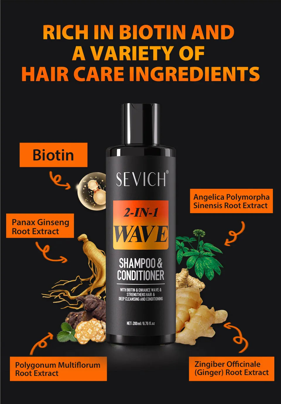 Deep Wave Control Pomade 360 Biotin Sport Starker Halt Wellen Haargel mit Bürste Wellenhaaröl Shampoo Spülung Stylingpflege