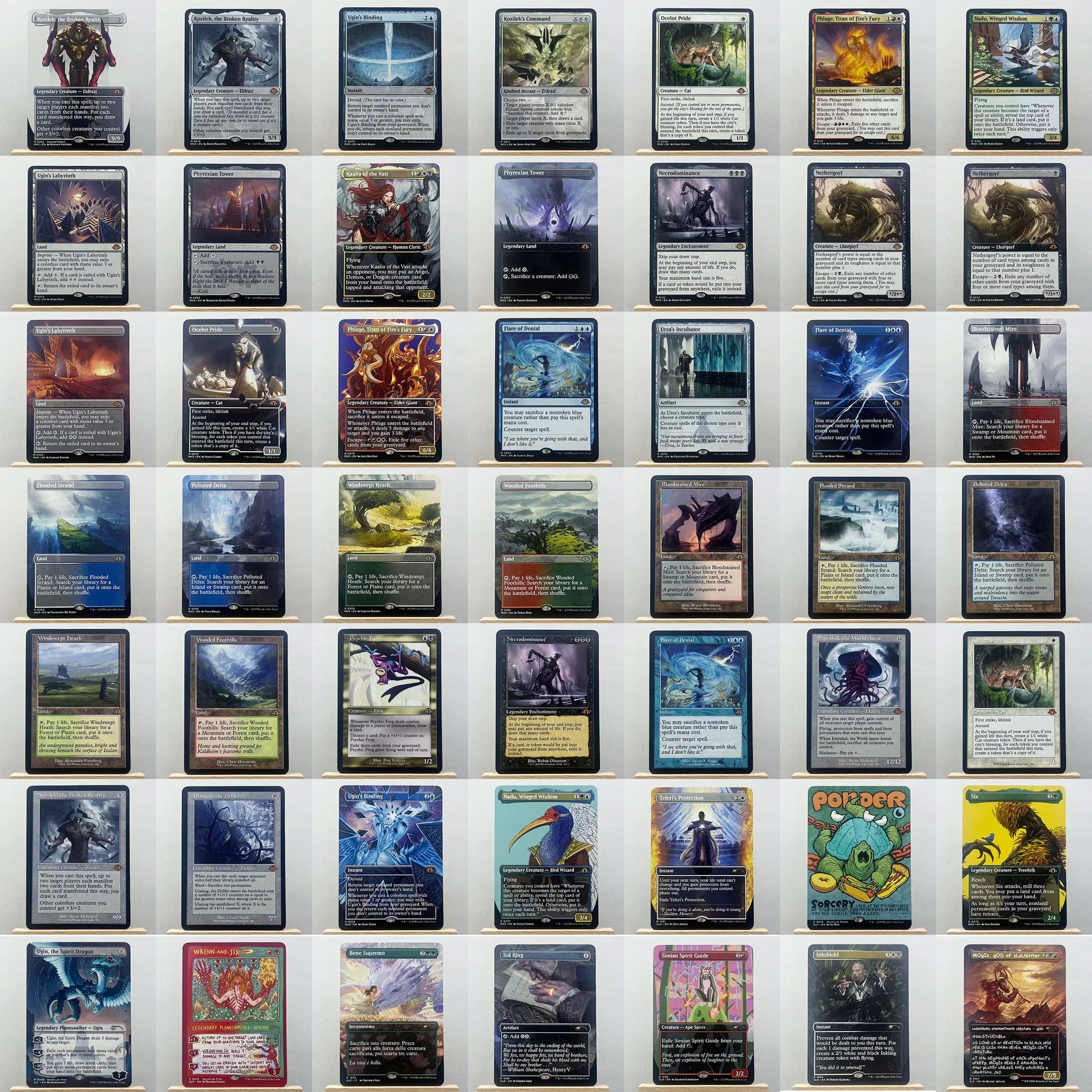 Ganze Reihe TCG-Karten für Heimspiel-Proxy: Magical Power 9 Beta Fetch Lands, VMA Dual, Schockländer, Der Eine Ring, Sammel-Sol Ring