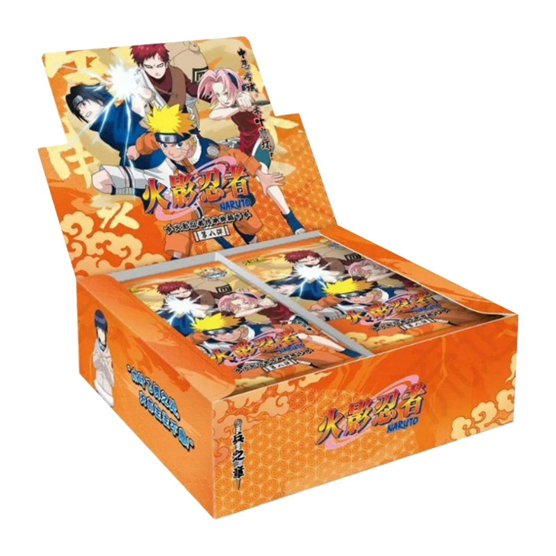 KAYOU Original Naruto-Kartenbox Anime-Figurenkarten-Boosterpack Sasuke-Sammelkarten-Spielzeug Weihnachtsgeburtstagsgeschenk für Kinder