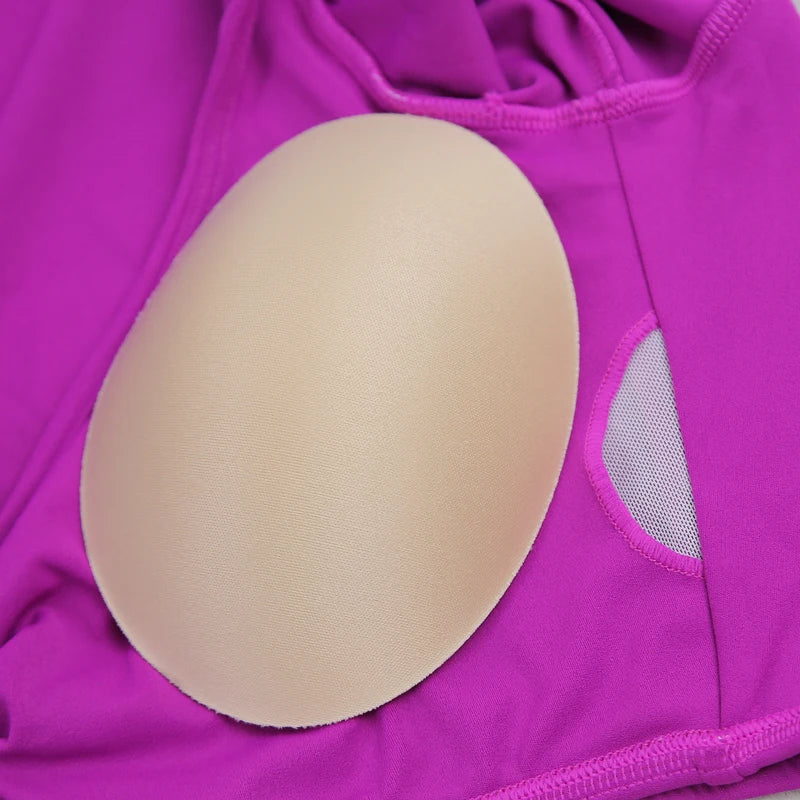 Schnell trocknende, atmungsaktive, kurze Yoga-Kleidung für Damen, sexy, „Nude Feeling“ Fitness-Oberteile, schmal geschnittene Trainings-Laufkleidung