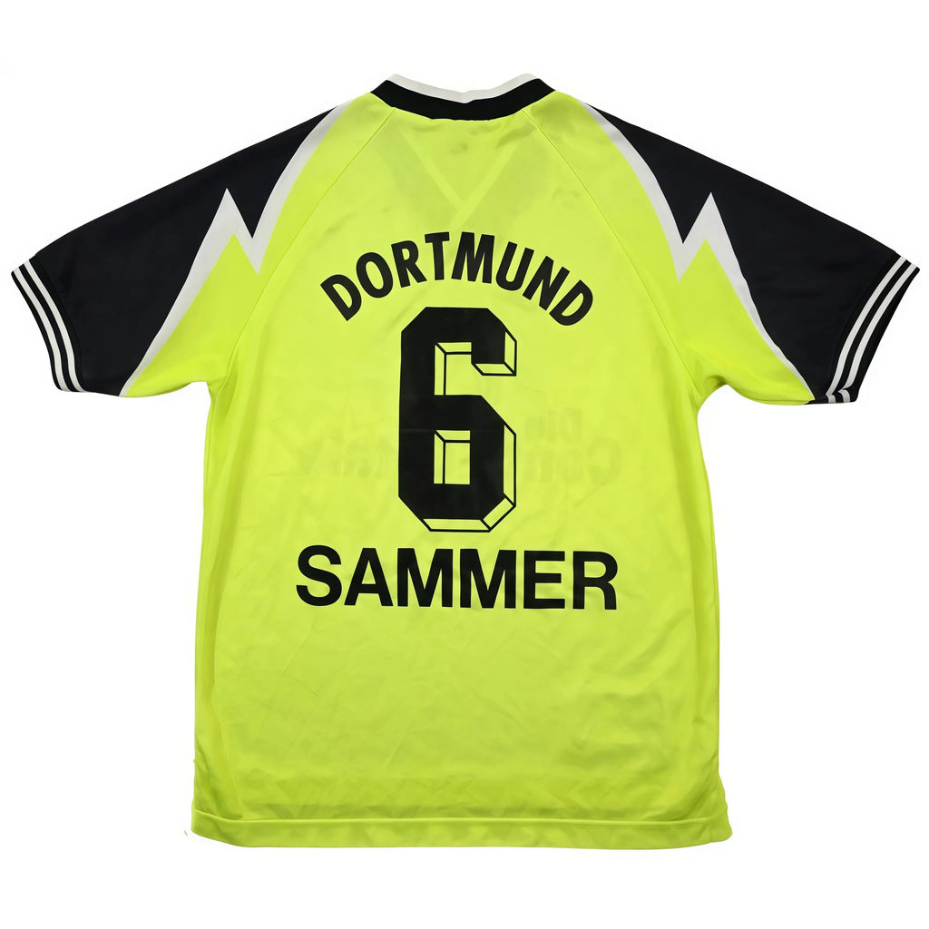 Bestseller 1995-1996 Dortmund Sammer Retro 3D-gedrucktes Fußball-T-Shirt mit kurzen Ärmeln – Erwachsene und Kinder, Training, tägliche Sport- und Freizeitkleidung