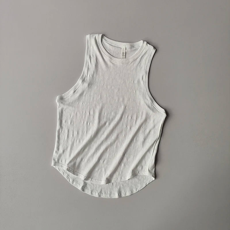 Neue ärmellose Pilates-Sportbluse für Damen, sommerliche, dünne Weste, Fitness, schnelltrocknende, ärmellose Yoga-Shirts, Oberteil, lockerer Anzug