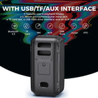 W-KING 250W PEAK Großer Bluetooth Lautsprecher Lauteste/Massive 120dB/12 Custom Bass, V5.3 Big Party Boombox Tragbarer Kabelloser Lautsprecher