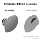 3DMakerpro Seal 3D Scanner, 0.05mm Resolution, 0.01mm Accuracy, 24-bit Color Capture, 5x More Detail Per Unit, Anti-shake Lens