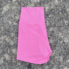 Sexy einfarbige Damen-Fitness-Sportshorts, hohe Taille, athletische Yoga-Shorts, Bein-Radfahren, umfassendes Training, Jogging, Squat-Proof