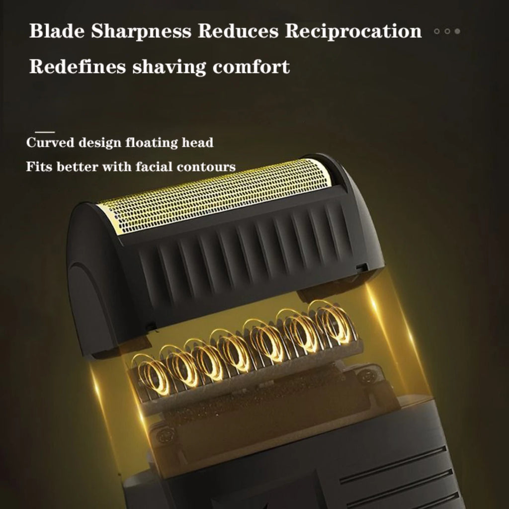 VGR Rasierer Wiederaufladbarer Rasierer Professioneller Bartschneider Elektrischer Trimmer Schwingrasierer Finishing Shaver für Herren V-375