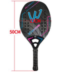 Camewin 3K Beach Tennisschläger, Vollcarbon, raue Oberfläche, Outdoor-Sport-Schläger für Herren, Damen, Erwachsene, Tennisschläger, Neu