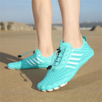 Unisex-Schnelltrocknende Wasserschuhe Herren Damen Bunte Strand-Schwimm-Surf-Wasserschuhe Paar Barfuß-Upstream-Sneaker