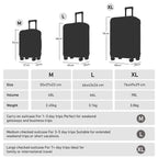 YONSLY Hartschalenkoffer 20/24/28 Zoll mit TSA-Schloss YKK-Reißverschluss 4 leise 360°-Rollen Netzfach Trolley Rollgepäck Handgepäck Koffer für Geschäftsreisen, Urlaube, Familienausflüge und Wochenendtrips