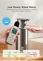 480ml Küchen-Seifenspender Automatischer Sensor Händedesinfektionsmittel Maschine Intelligenter elektrischer Körperwasch-Seifenspender aus 304 Edelstahl
