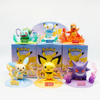 Pokémon Serie Blind Box Pikachu Mewtu Anime Figuren Ornamente Puppen Gardevoir Sylveon Modell Fans Desktop Auto Weihnachtsgeschenk