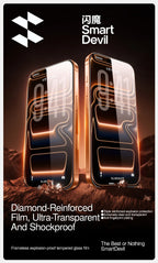 SmartDevil HD Panzerglasfolie für iPhone 17 ProMax Blickschutzfolie für iPhone 17Air 17Pro 16Pro 16 Anti-Fingerabdruck