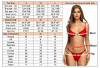 7 Farben Neckholder Brasilianischer Bikini Damen Bademode Weiblicher Badeanzug Zweiteiliges Bikini-Set Gepolsterter Badeanzug Damen V3536