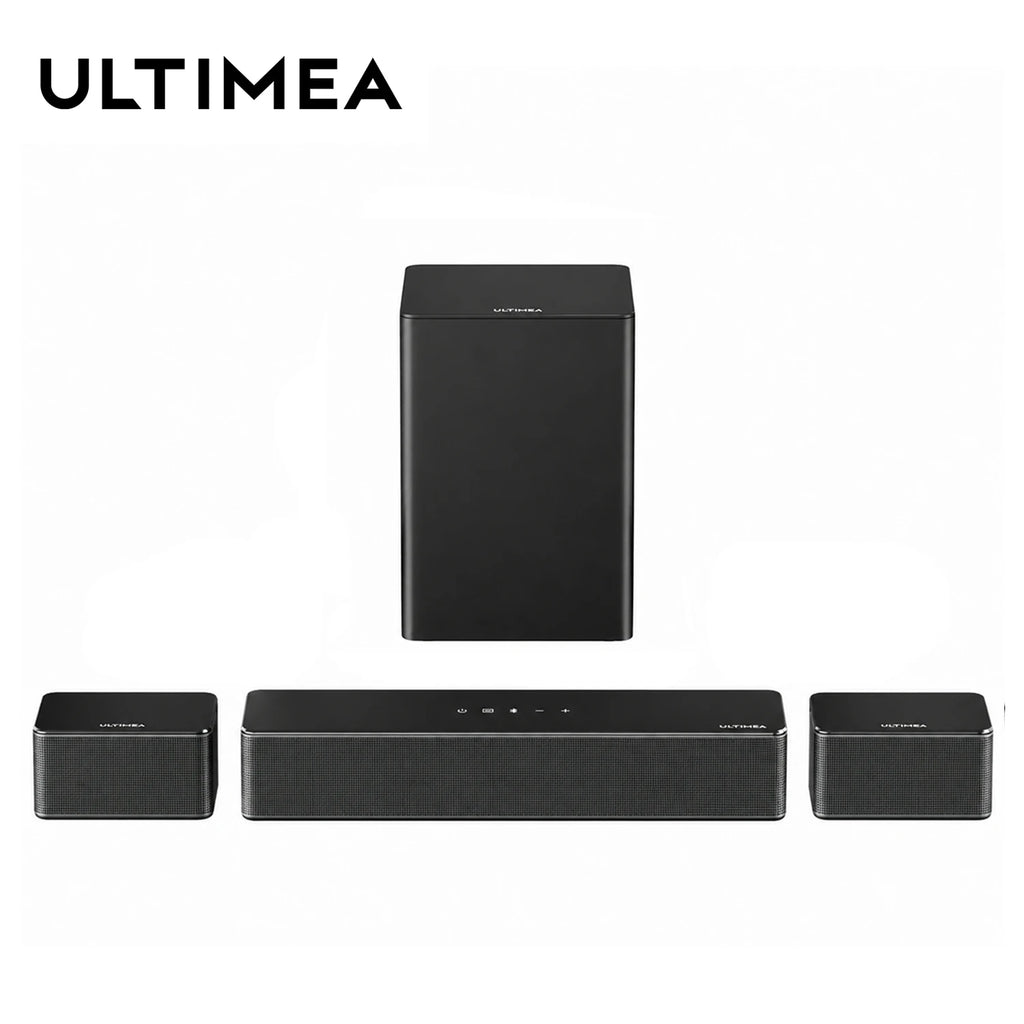ULTIMEA 5.1 Virtuelle Surround-Soundbar, 3D Surround Sound System, Soundbar für TV mit Subwoofer und Rücklautsprechern, Poseidon D50