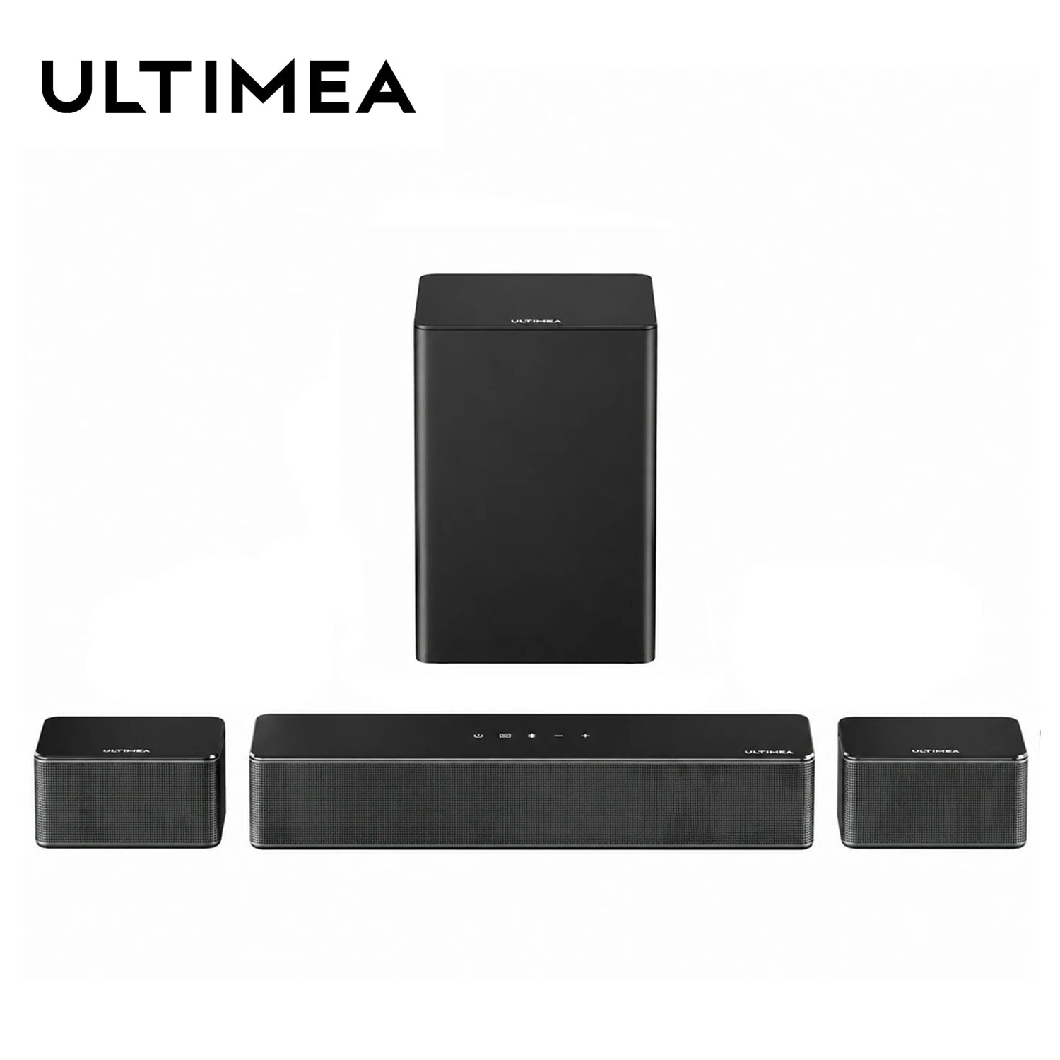 ULTIMEA 5.1 Virtuelle Surround-Soundbar, 3D Surround Sound System, Soundbar für TV mit Subwoofer und Rücklautsprechern, Poseidon D50
