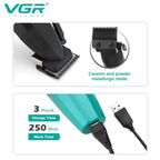 VGR Haarschneidemaschine Professionelle Haarschneidemaschine Gesichtsrasierer Friseurschere Barttrimmer Metalltrimmer für Herren V-003 V-906 V-308