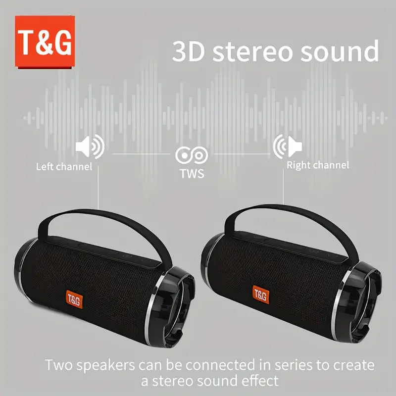 TG116C Outdoor Tragbarer aufrechter kabelloser Lautsprecher, niedlicher kleiner Würfel-Lautsprecher Musikplayer, unterstützt USB/TF/FM-Radio Mu