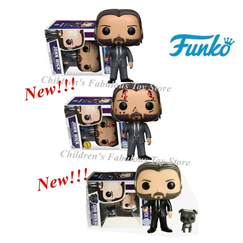 Funko POP JOHN WICK 387# 580# Vinyl-Actionfiguren Sammlermodell für Kinder 10 cm mit Box Weihnachtsgeschenke Spielzeug