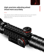 3-9X32 EG Scope 3 in 1 Combo Hunting Scope Red Green Illuminated with Holographic Reflex 4 Reticle Red Green Dot Sight Caza