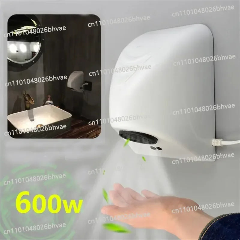 600W Hoteltrockner Automatischer Händetrockner Sensor Haushalt Händetrockner Bad Warmluft Elektroheizung Wind Hauptbild