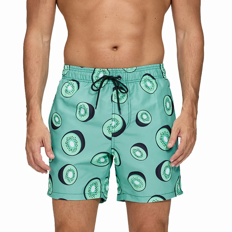 Escatch Brand Sommer Herren Shorts Mode Polyester schnelltrocknende Boardshorts Männer Sport Gym Badehose Surf Badeshorts für Herren