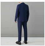 S-8XL Anzug Herrenmode Casual Outdoor (Blazer + Hose) Gentleman Business Hochzeit Slim-fit Formeller Britischer Stil Hochzeitsanzug