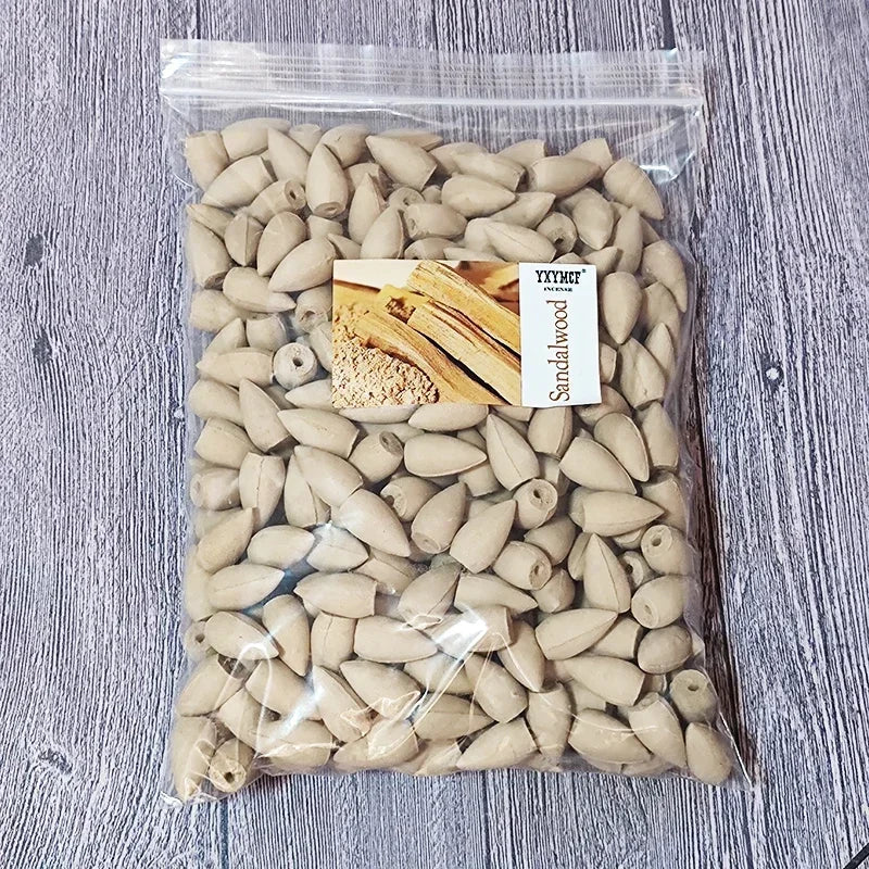 YXYMCF Natürlicher Reflux Turm Räucherstäbchen Sandelholz Lavendel Rauch Rückfluss Räucherkegel für Brenner Zuhause Duftender Rückfluss Aromatherapie
