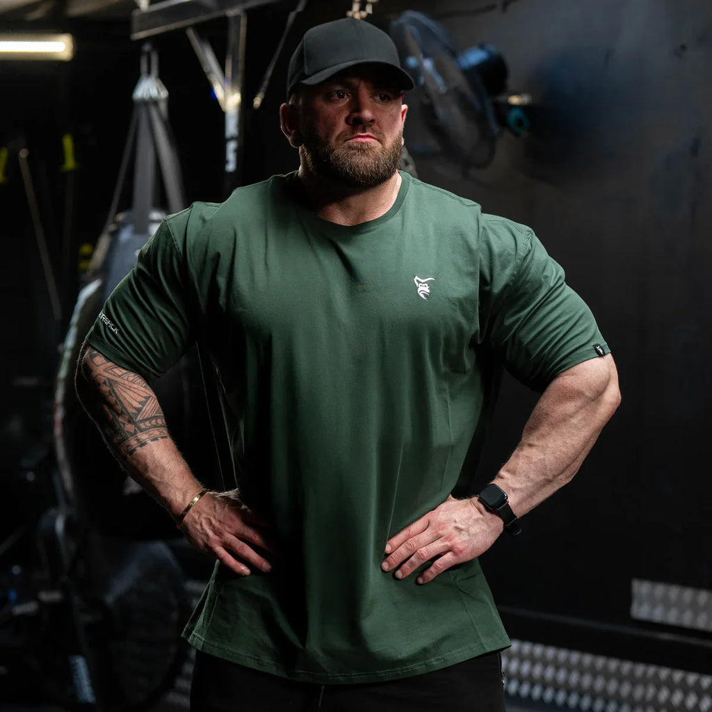 SILVERBACK Lockeres Herren-Baumwoll-T-Shirt Sommer Gym Fitness Rundhals Kurzarm Laufshirts Legere Premium Sportbekleidung