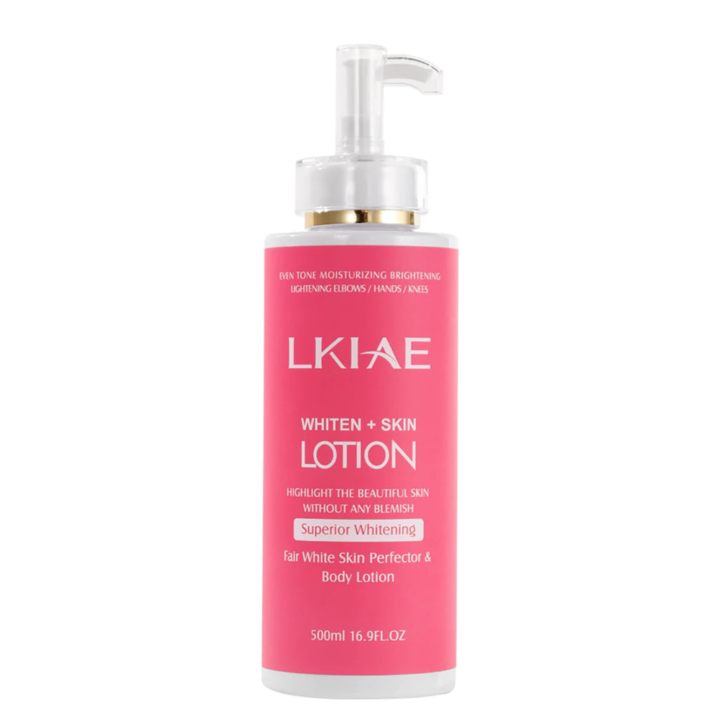 AILKE Superior Aufhellende Körperlotion, feuchtigkeitsspendend, glatte Haut, reduziert dunkle Flecken, mit Rosenöl, Niacinamid, 500ml
