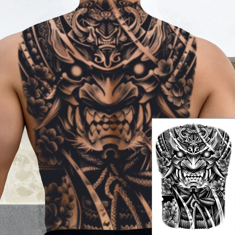 Magic Juice Tinte Wasserdichte Tattoo Aufkleber Große Größe Kräutersaft Temporäre Tattoos Männer Body Art Drache Tiger