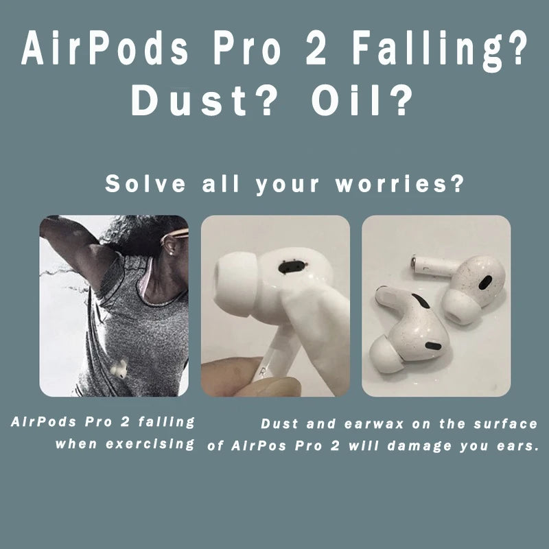 For AirPods Pro 2 Silicone Protective Case Skin Covers Earpads For Apple AirPod 2 Generation Ear Tips Earbuds Covers Accessories Zweitbild