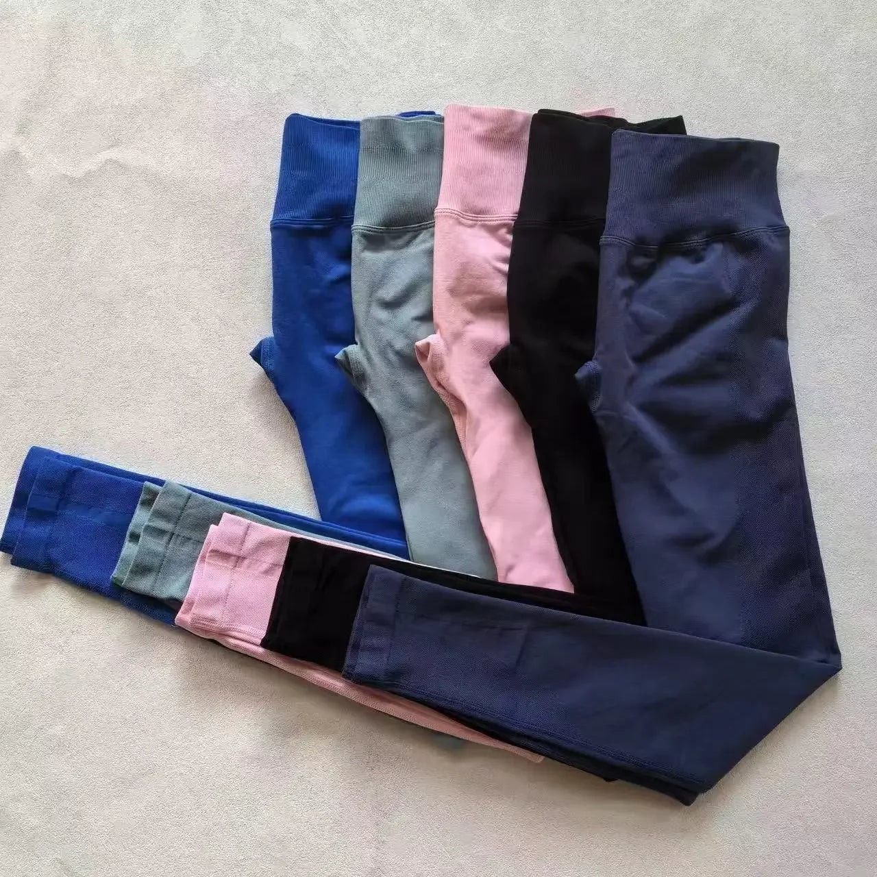 Nahtlose Sportleggings für Damen, Scrunch-Butt-Gym-Leggings, einfarbig, für Workouts, Yoga-Hose, niedriger Bund, Sport-Tights 2026