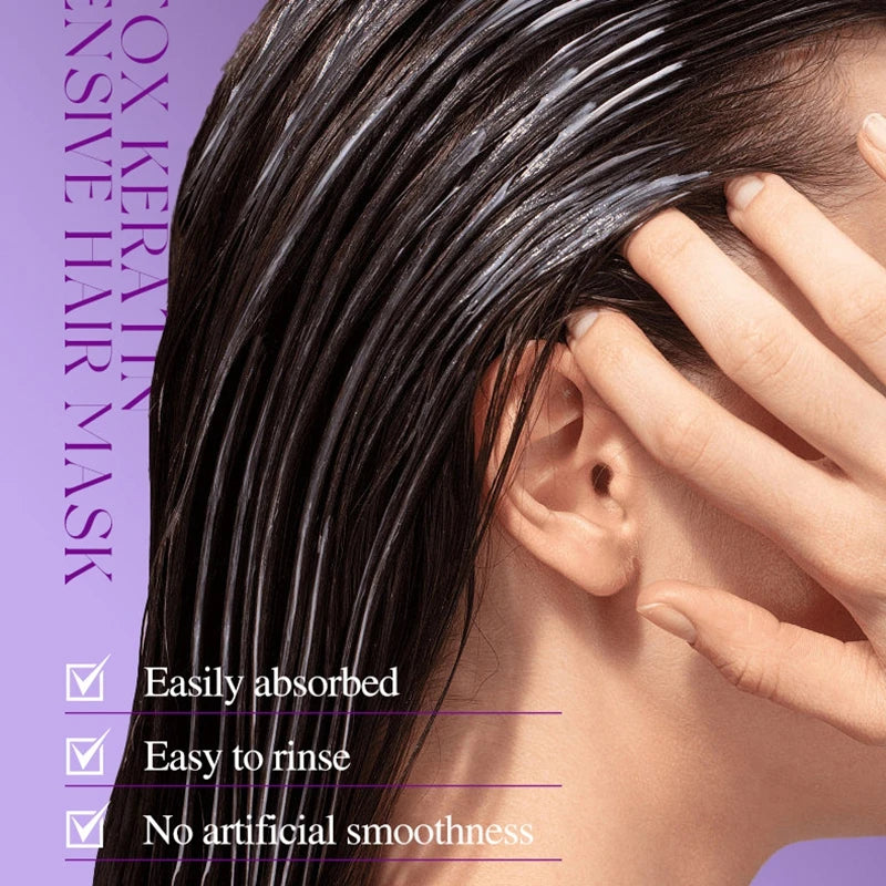 Magische Keratin Haarmaske 5 Sekunden Reparatur Beschädigtes Frizziges Haar Weich Glatt Glänzend Nährende Tiefenwirksame Feuchtigkeit Haarpflegeprodukt