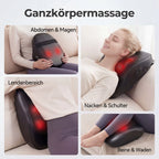 Massagegerät mit Heizfunktion, 3D Shiatsu Massagegerät zur Entspannung, Heizmassage mit Shiatsu-Knetmassage, Bestes Geschenk für Männer und Frauen