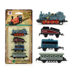Auto Fahrzeuge Retro Dampfzug Rückziehmodell Diecast 1:60 Legierung Spielzeugzug Kinder Spielzeug Set für Jungen Geschenke Kindergeburtstag