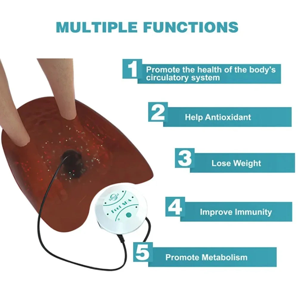 Detox Ionic Foot Spa Bad Maschine Massage Fuß Ionische Entgiftung Lindert Müdigkeit Fördert gute Gesundheit und volle Vitalität