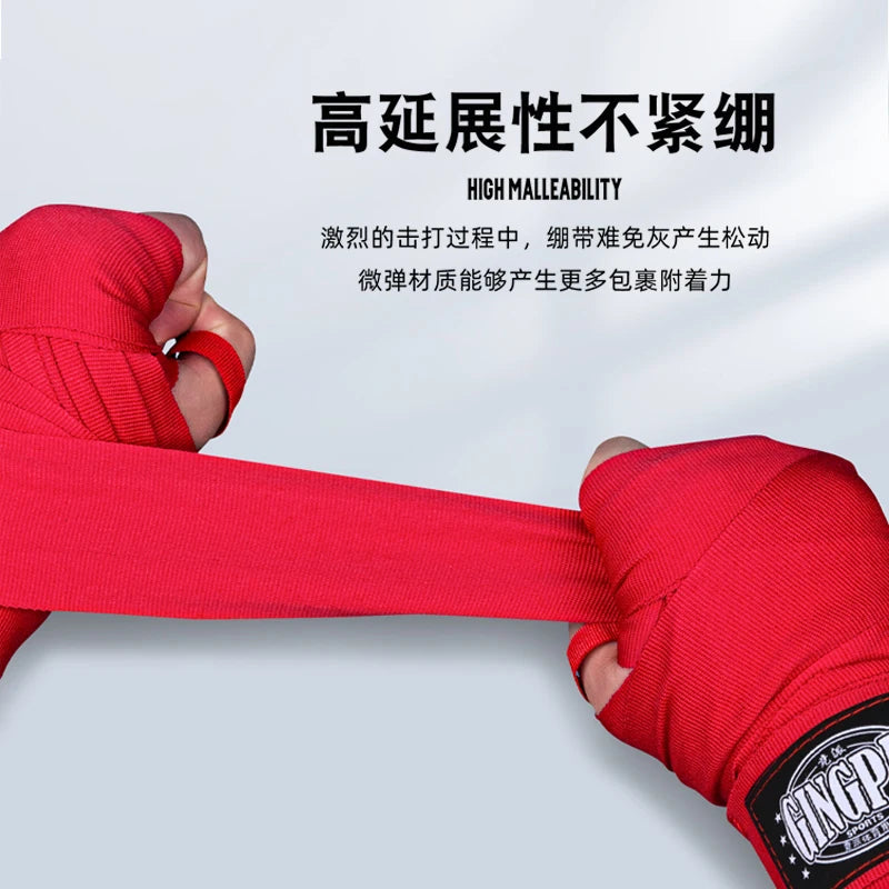 3/5M Boxbandagen Baumwolle Elastische Handschützer Handgelenkbandage Handband Verband Fitness Sanda Muay Thai Karate Sport Faustbandage