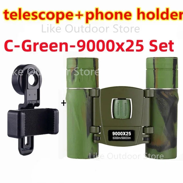 Leistungsstarkes Fern Fernglas Monokular Teleskop Faltbar Tragbar BAK4 FMC Optik Jumelles für Outdoor Camping Jagd Konzert